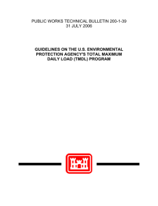 PUBLIC WORKS TECHNICAL BULLETIN 200-1-39 31 JULY 2006 PROTECTION AGENCY'S TOTAL MAXIMUM