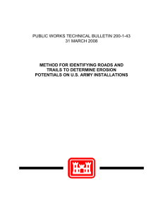 PUBLIC WORKS TECHNICAL BULLETIN 200-1-43 31 MARCH 2008 TRAILS TO DETERMINE EROSION