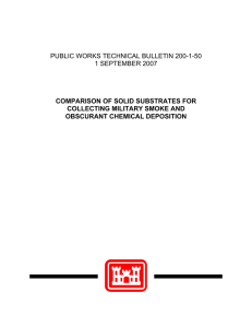 PUBLIC WORKS TECHNICAL BULLETIN 200-1-50 1 SEPTEMBER 2007 COLLECTING MILITARY SMOKE AND