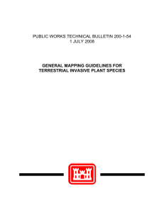 PUBLIC WORKS TECHNICAL BULLETIN 200-1-54 1 JULY 2008 GENERAL MAPPING GUIDELINES FOR