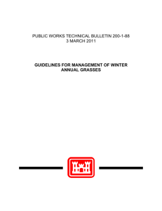 PUBLIC WORKS TECHNICAL BULLETIN 200-1-88 3 MARCH 2011 ANNUAL GRASSES