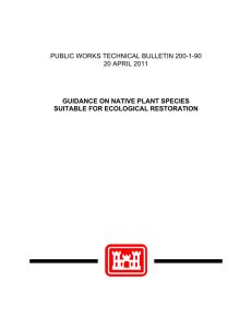 PUBLIC WORKS TECHNICAL BULLETIN 200-1-90 20 APRIL 2011 SUITABLE FOR ECOLOGICAL RESTORATION