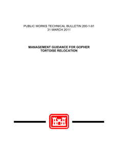 PUBLIC WORKS TECHNICAL BULLETIN 200-1-91 31 MARCH 2011 MANAGEMENT GUIDANCE FOR GOPHER