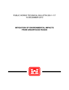 PUBLIC WORKS TECHNICAL BULLETIN 200-1-117 10 DECEMBER 2013 MITIGATION OF ENVIRONMENTAL IMPACTS