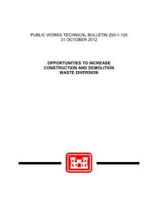 PUBLIC WORKS TECHNICAL BULLETIN 200-1-120 31 OCTOBER 2012 OPPORTUNITIES TO INCREASE