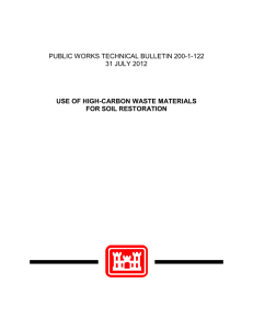 PUBLIC WORKS TECHNICAL BULLETIN 200-1-122 31 JULY 2012 FOR SOIL RESTORATION