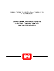 PUBLIC WORKS TECHNICAL BULLETIN 200-1-133 31 OCTOBER 2013 ENVIRONMENTAL CONSIDERATIONS FOR