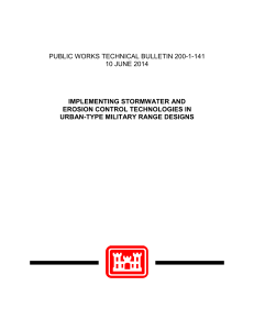 PUBLIC WORKS TECHNICAL BULLETIN 200-1-141 10 JUNE 2014 IMPLEMENTING STORMWATER AND