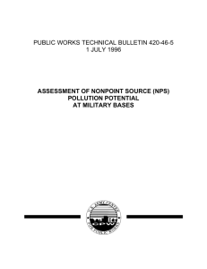 PUBLIC WORKS TECHNICAL BULLETIN 420-46-5 1 JULY 1996 POLLUTION POTENTIAL