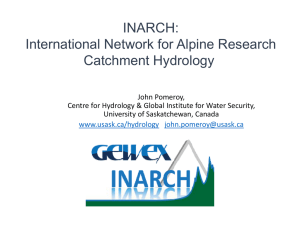 INARCH: International Network for Alpine Research Catchment Hydrology