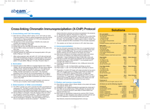 1. Cross -linking and Cell Harvesting