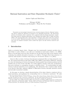 Rational Inattention and State Dependent Stochastic Choice February 22 2013
