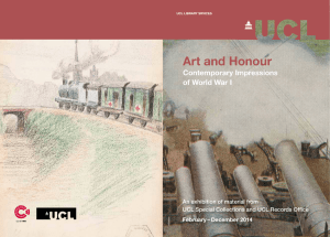 Art and Honour  Contemporary Impressions of World War I