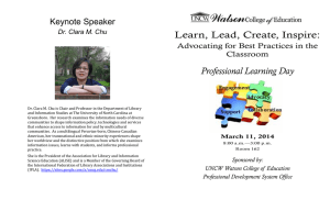 Learn, Lead, Create, Inspire: Professional Learning Day Keynote Speaker