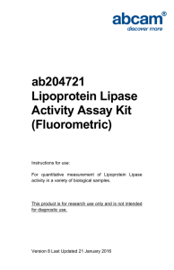 ab204721 Lipoprotein Lipase Activity Assay Kit (Fluorometric)