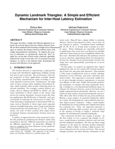 Dynamic Landmark Triangles: A Simple and Efficient Zhihua Wen Michael Rabinovich