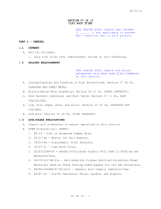 02-01-16 SECTION 07 32 13 CLAY ROOF TILES