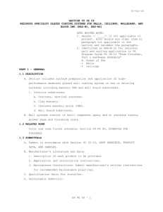 07-01-14 SECTION 09 96 59 BLOCK CMU (RES-W1, RES-W2)