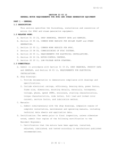 02-01-15 SECTION 23 05 12 PART 1 - GENERAL
