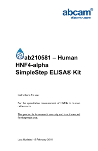 ab210581 – Human HNF4-alpha SimpleStep ELISA® Kit
