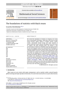 ARTICLE  IN  PRESS Mathematical Social Sciences Graciela Chichilnisky
