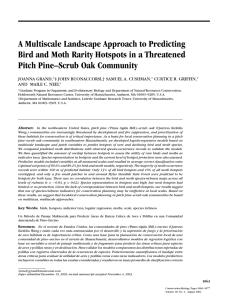 A Multiscale Landscape Approach to Predicting Pitch Pine–Scrub Oak Community