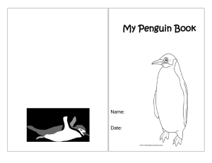My Penguin Book Name: Date: