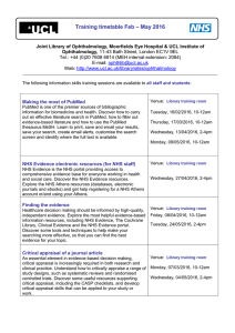 – May 2016 Training timetable Feb