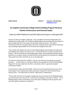Los Angeles Community College District Building Program Receives