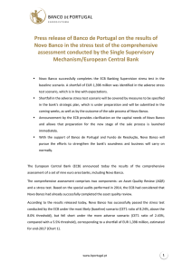 Press release of Banco de Portugal on the results of