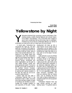 Y Yellowstone by Night