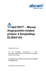 ab210577 – Mouse Angiopoietin-related protein 4 SimpleStep ELISA® Kit