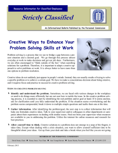 Strictly Classified  Creative Ways to Enhance Your Problem Solving Skills at Work