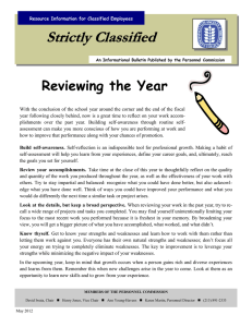Strictly Classified Reviewing the Year