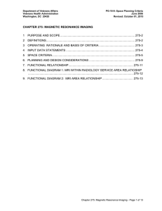 Department of Veterans Affairs  PG-18-9: Space Planning Criteria Veterans Health Administration