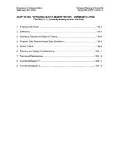 Department of Veterans Affairs VA Space Planning Criteria (106)