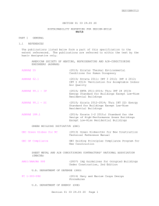 DESIGNBUILD  SECTION 01 33 29.05 20 SUSTAINABILITY REPORTING FOR DESIGN-BUILD