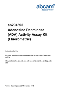 ab204695 Adenosine Deaminase (ADA) Activity Assay Kit (Fluorometric)