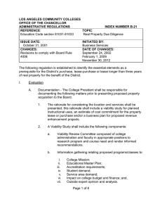 LOS ANGELES COMMUNITY COLLEGES OFFICE OF THE CHANCELLOR ADMINISTRATIVE REGULATIONS