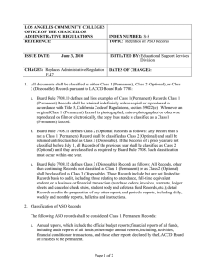 LOS ANGELES COMMUNITY COLLEGES OFFICE OF THE CHANCELLOR INDEX NUMBER: