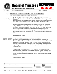 Board of Trustees ACTION REVISED