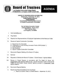 Los Angeies Communrfy College District 8