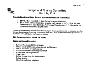 Budget and Finance Committee tenOTlRe''enu;.^ecu°&#34;J,nthc.FI?-prl&#34;°'»&#34;X^°&#34;&#34;-'(&#34;).'e^^by-tl,e March 24, 2014