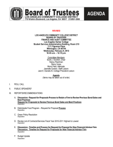 REVISED LOS ANGELES COMMUNITY COLLEGE DISTRICT BOARD OF TRUSTEES FINANCE AND AUDIT COMMITTEE