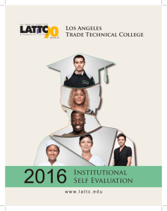 2016 Institutional Self Evaluation Los Angeles