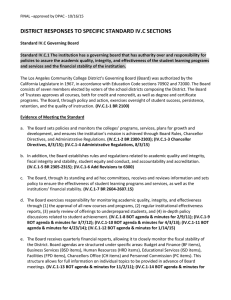 DISTRICT RESPONSES TO SPECIFIC STANDARD IV.C SECTIONS