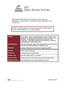 Distributed Multi-Robot Formation Control among Consensus