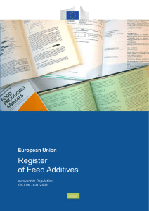 Register of Feed Additives European Union