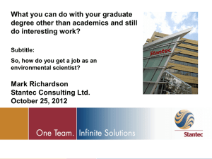 What you can do with your graduate do interesting work? Mark Richardson