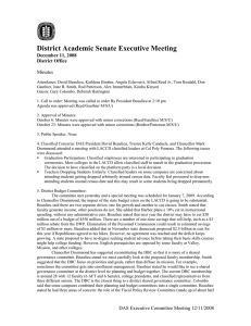 District Academic Senate Executive Meeting  Minutes December 11, 2008